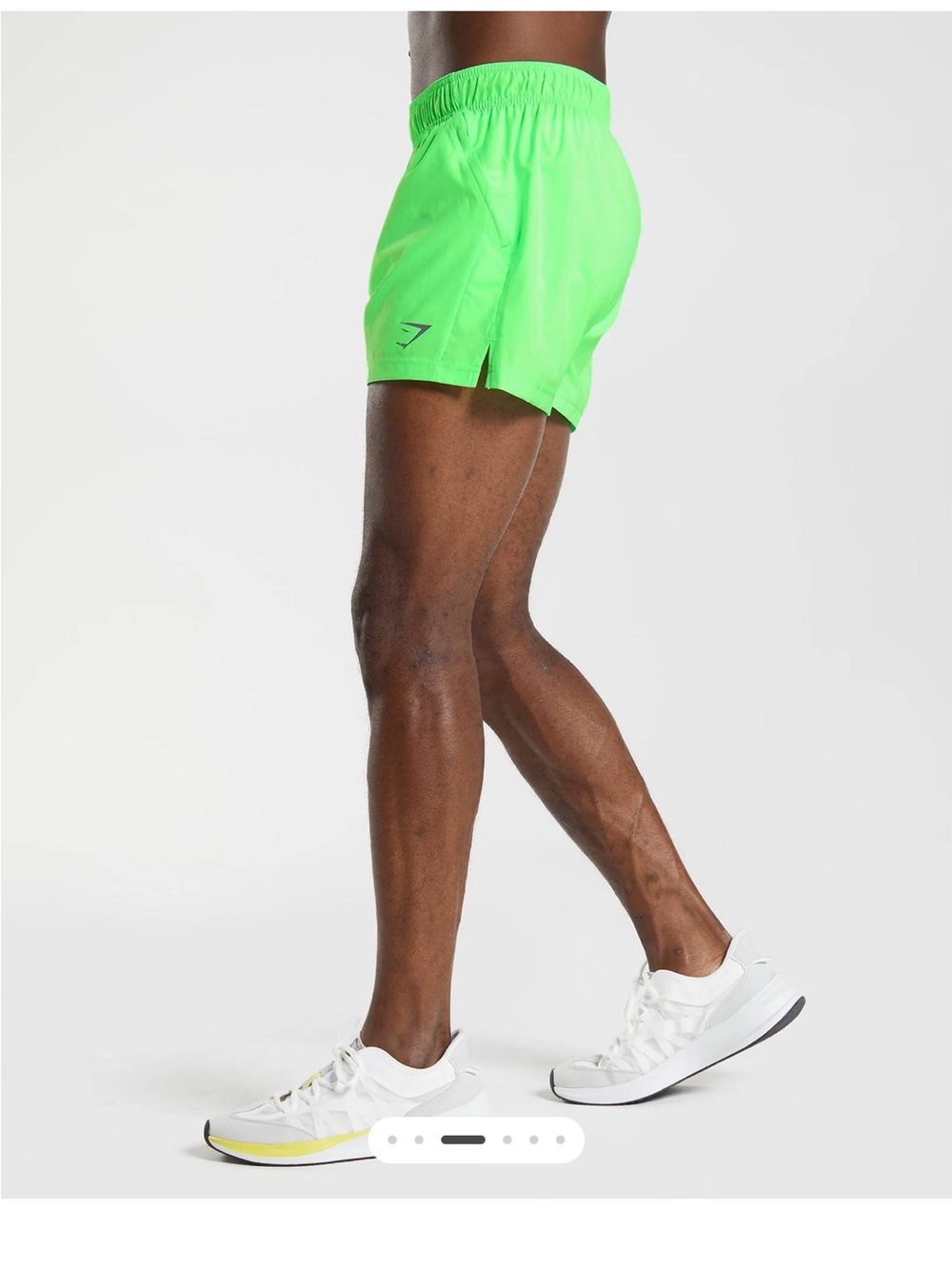 Men's fluo lime GymShark 5 inch sport shorts! - Picture 2 of 8